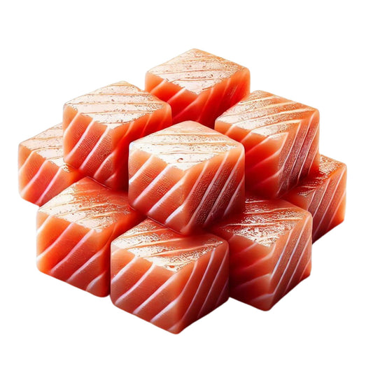 *Somon Salbatic Gorbuscha Cuburi 1kg