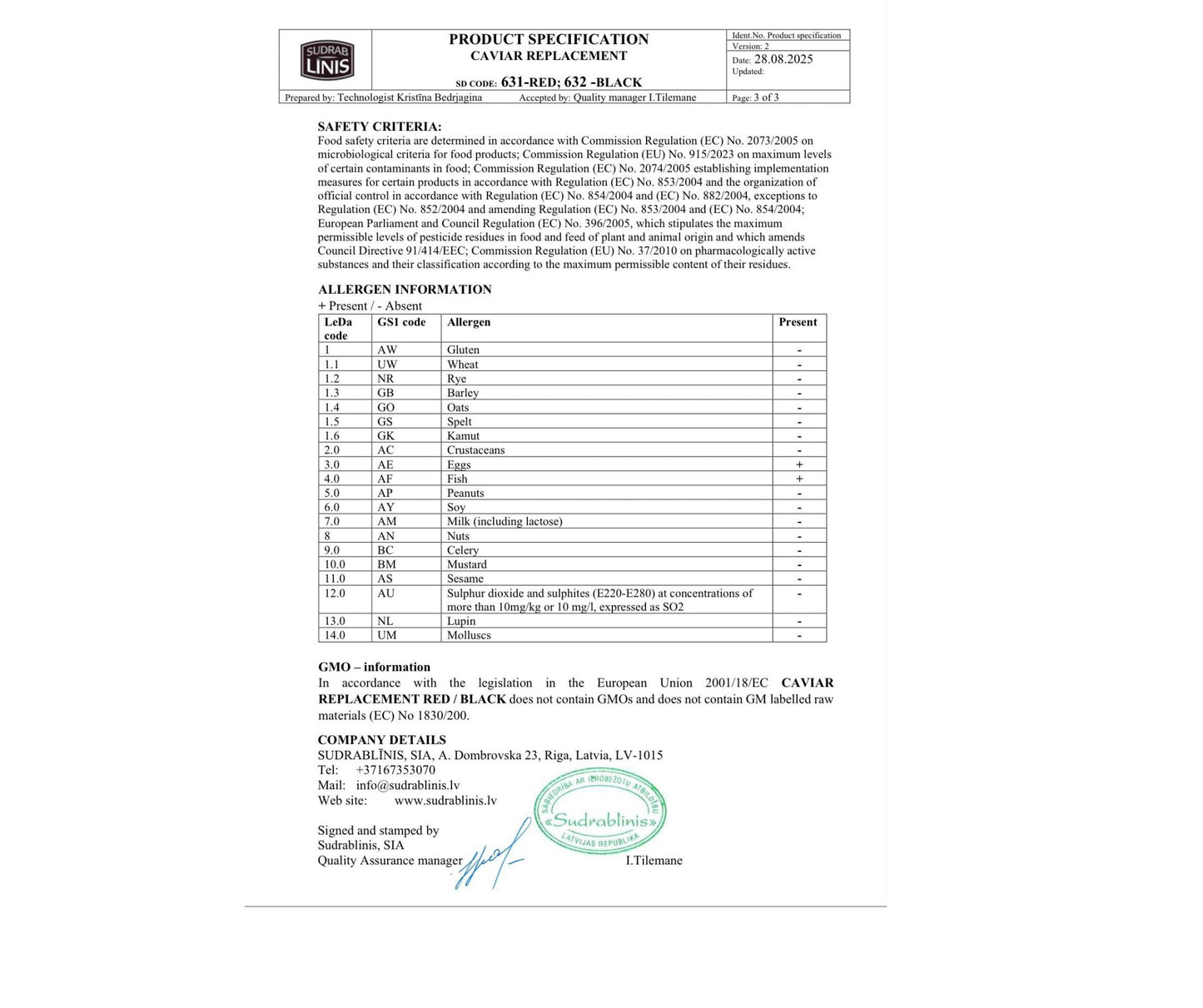 Icre Negre pentru Sandwich 100gr - Cochiliafood