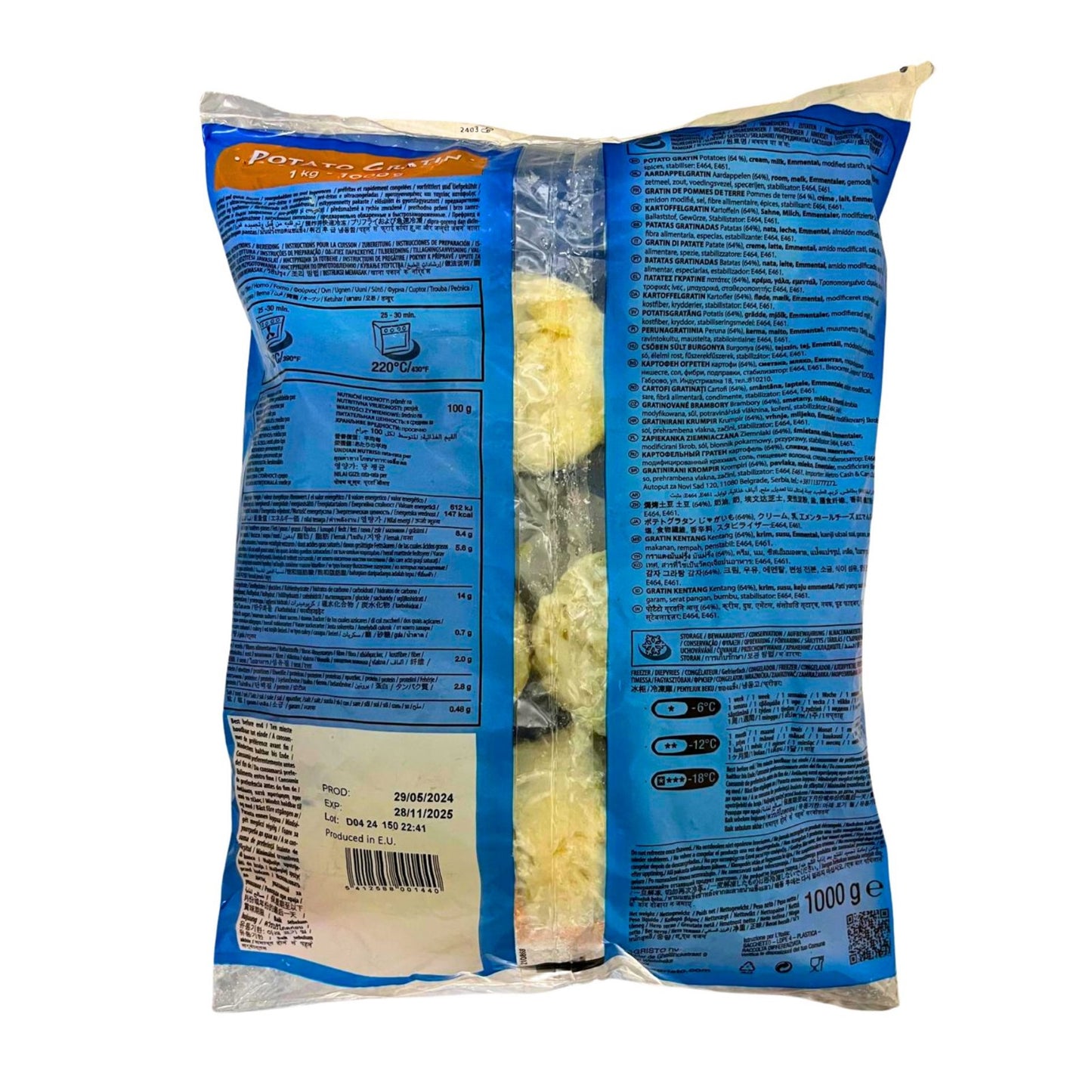 Cartofi Gratinati cu Smantana si Cascaval 1kg