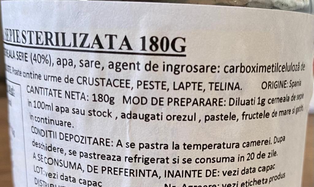 Cerneala de sepie - Cochiliafood