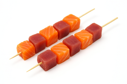 Pachet Frigarui: Cuburi Ton 2 bucati de 500gr + Cuburi Somon 1 kg