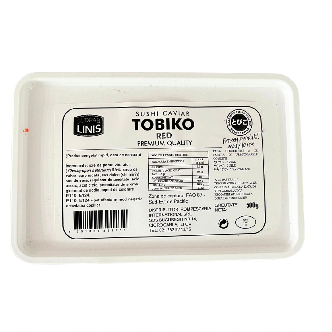 Icre peste zburator (Tobiko Red) 500gr - Cochiliafood