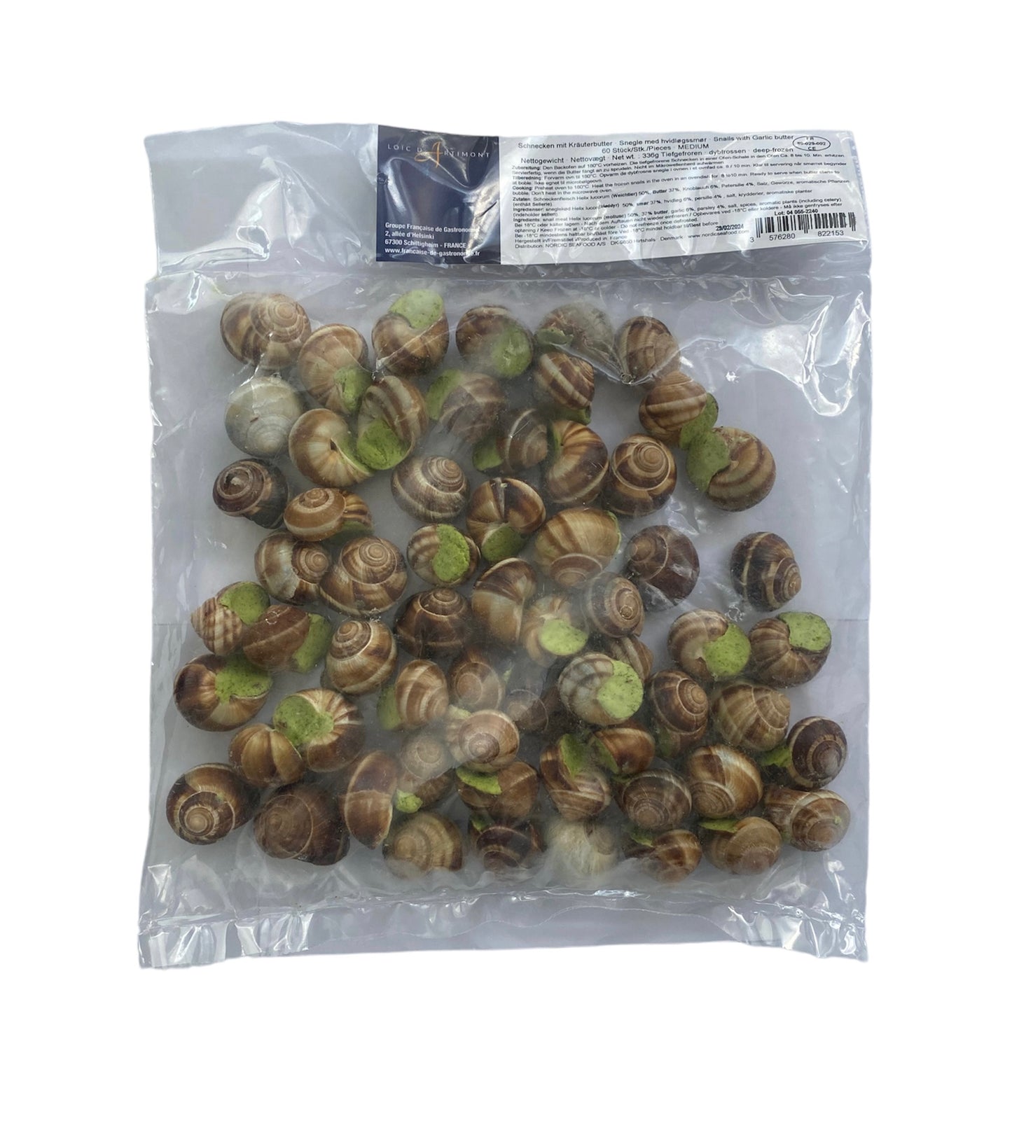Melci cu Unt si Usturoi 60 bucati / 336gr